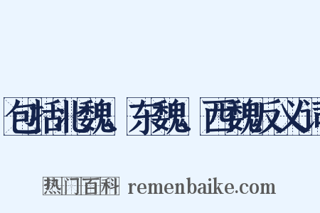 包括北魏、东魏、西魏反义词是什么意思的图片